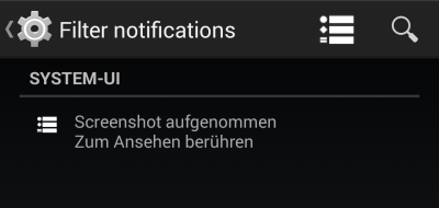 All notification filters